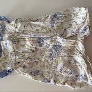 Magnetic Me Blue and Green Floral Romper